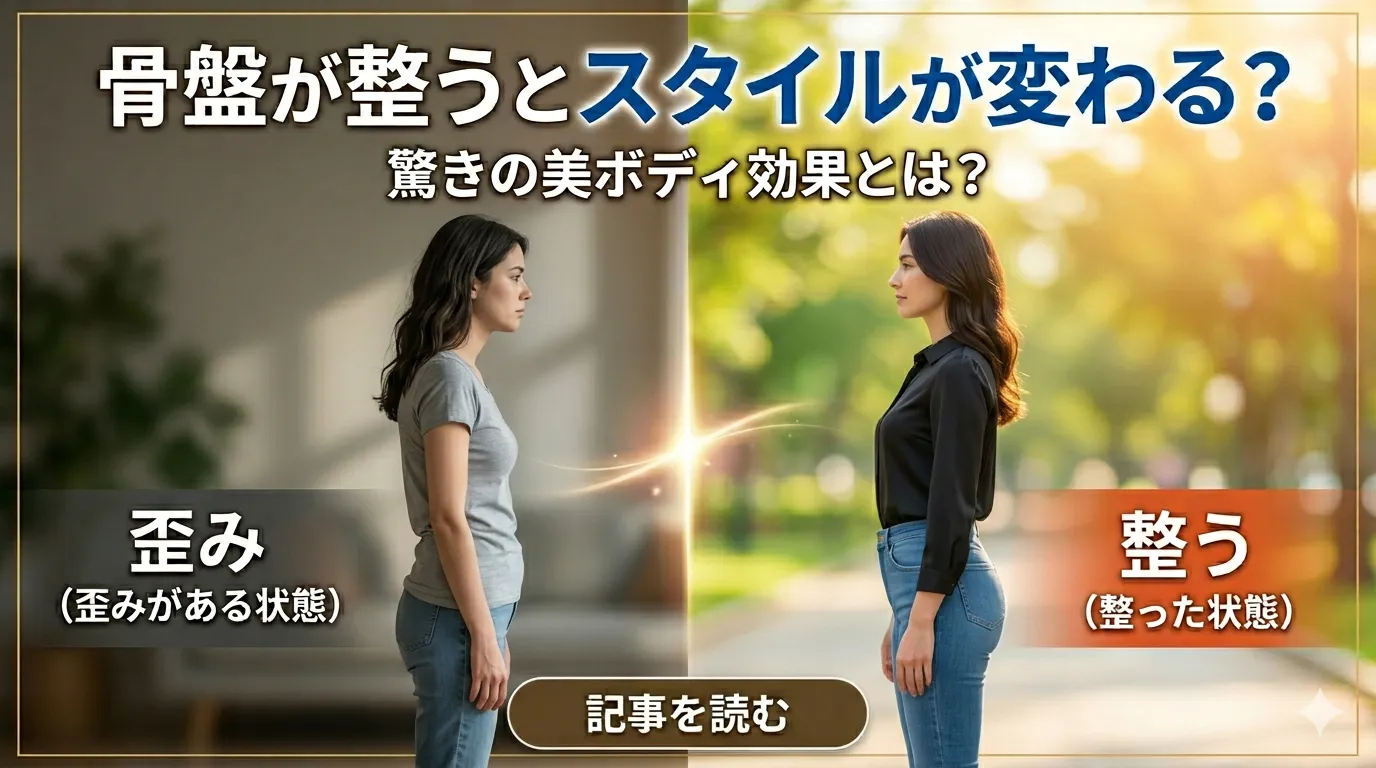 「骨盤が整うとスタイルが変わる？その理由を徹底解説」